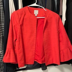 Cropped 3/4 sleeve jacket